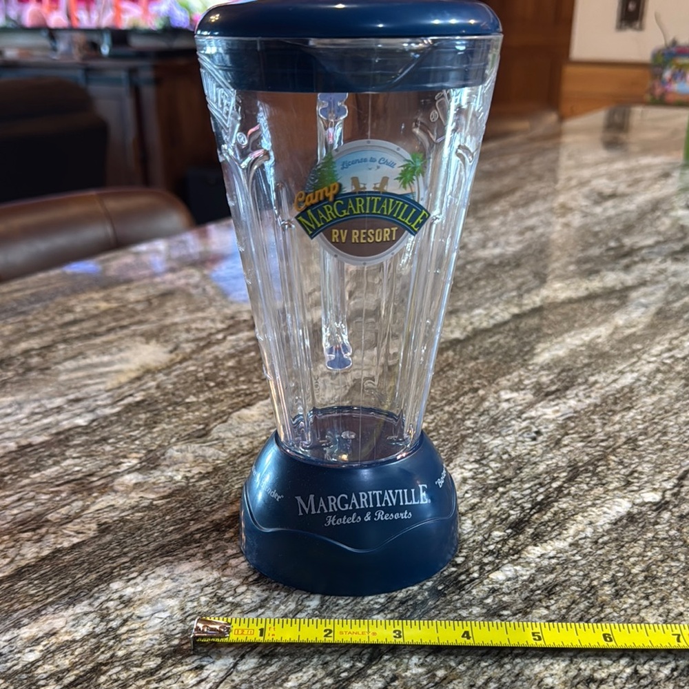 Margaritaville Blue "Blender" Cup. Great for a Margarita by the pool